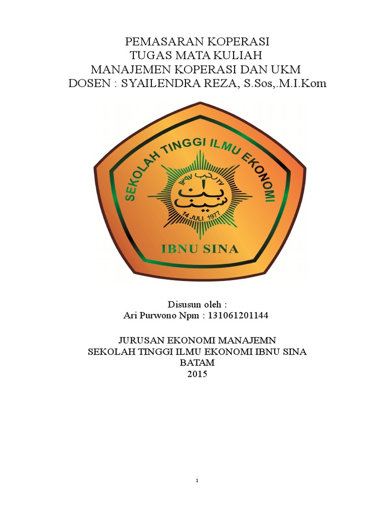 Manajemen Koperasi Dan Ukm Doc