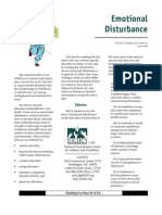 Emotional Disturbance: NICHCY Disability Fact Sheet #5 June 2010