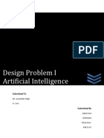 Design Problem I Artificial Intelligence: Submitted To