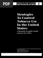 Strategies To Control The USe of Tobacco in US