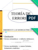 Teoría de errores en medidas físicas