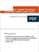 Pemeriksaan Tingkat Kesadaran GLASGOW COMA SCALE (GCS