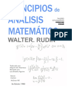 Rudin, w - Principios de Analisis Matematico