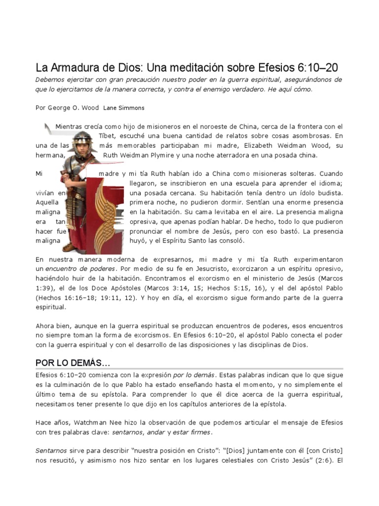 La Armadura de Dios | PDF | Demonios | Cristo (título)
