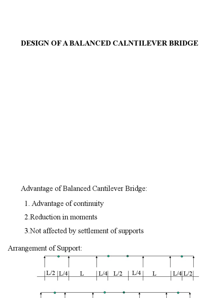 Balanced Cantilever Bridge Design Guide | PDF | Engineering ...