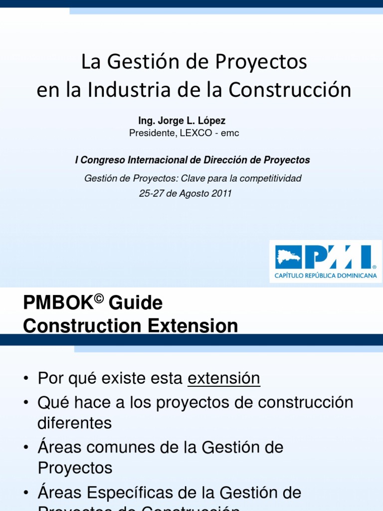 Gestion de Proyectos en Construccion | PDF | Gestión de proyectos ...