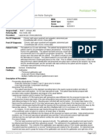 PV MD General Surgery Procedure Note