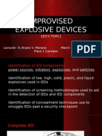 IED AWARENESS AND BOMB COMPONENTS