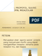 Petidin, Propofol, Sulfas Atropin, Midazolam