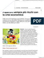 Paperoni Sempre Più Ricchi Con La Crisi Economica - Repubblica.it