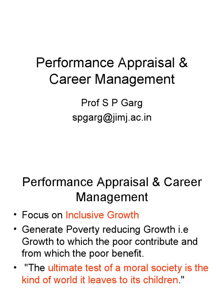 Performance Appraisal Insights for Growth | PDF | Performance Appraisal