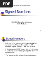 Computer Architecture Number Representations