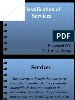 Classification of Services