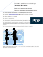 Constitución de Sociedades en Mexico consultado por abogados expertos en Grupo Sin Limites