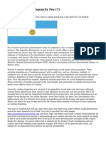Article Argentina Reprocity Fee