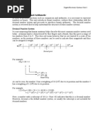 Unit 2 - Binary Numbers and Arithmetic