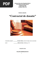 Contractul de Donatie