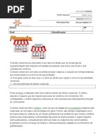Ficha de Trabalho Nº10 - O Direito Comercial