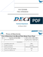 Price Power Plant PLN