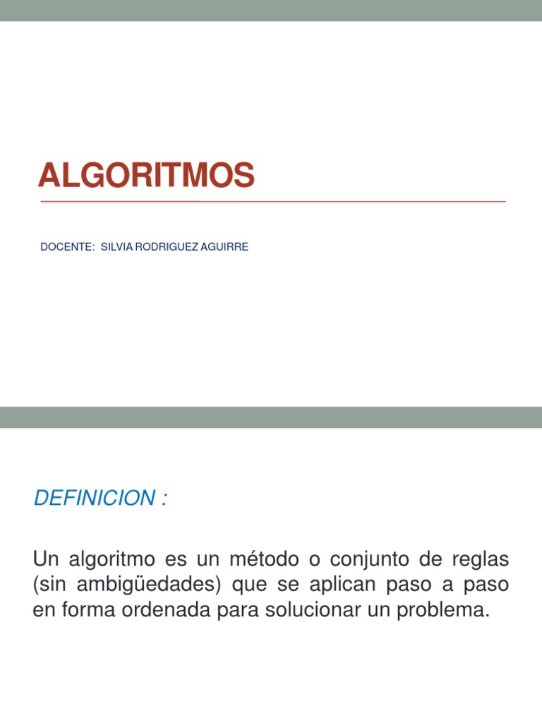 Definición y Ejemplos de Algoritmos | PDF