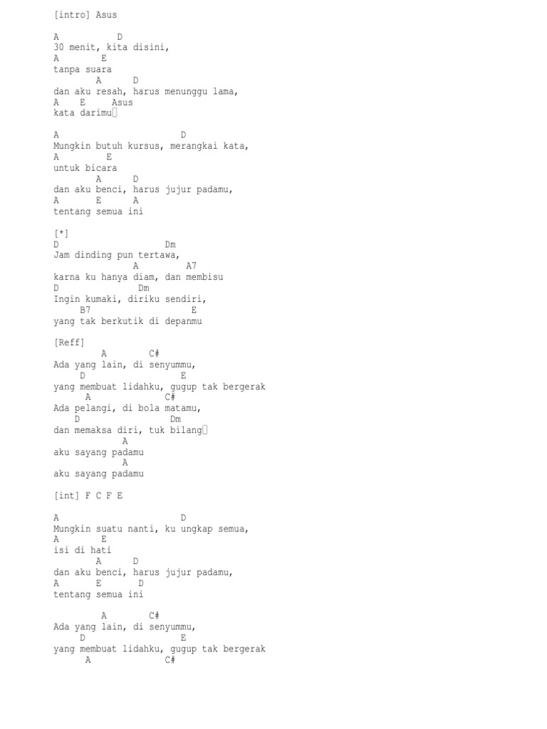 Chord Pelangi Di Matamu Python