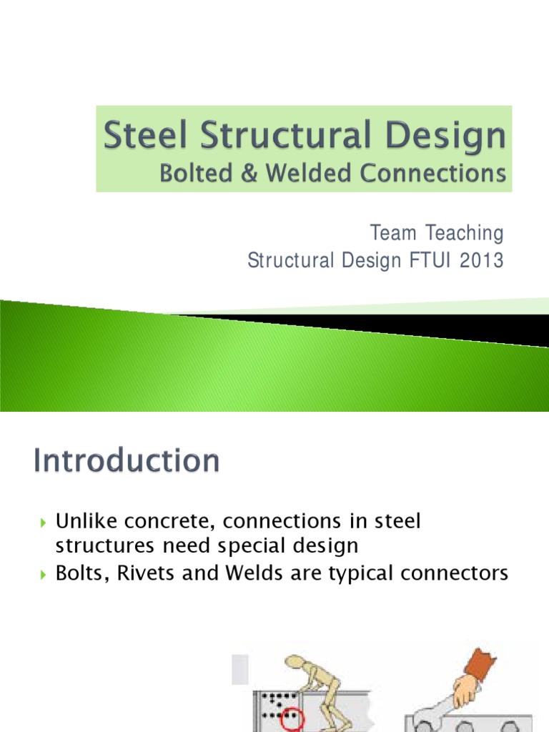 Steel Connection Design Fundamentals | PDF | Screw | Strength Of Materials