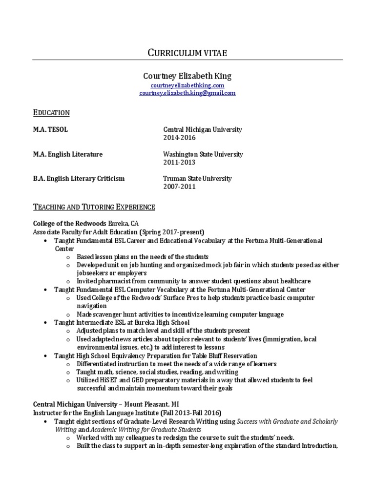 How to write a curriculum vitae image