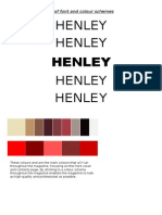 Colour Schemes and Different Fonts