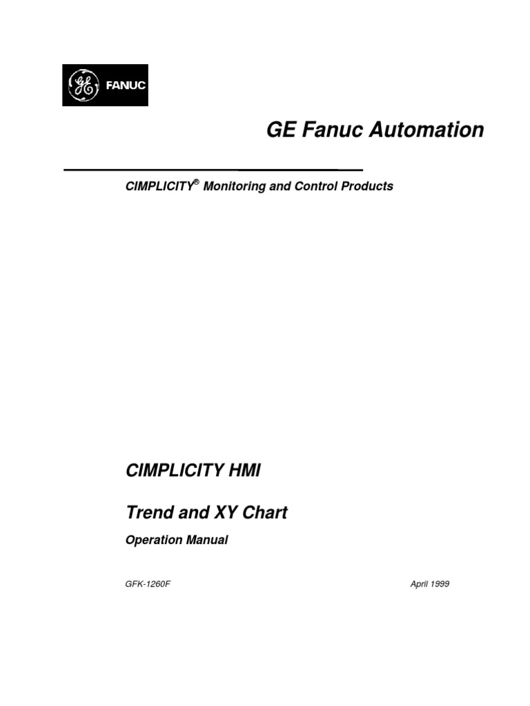 Gfk1260f - Cimplicity Hmi Trend and Xy Chart | PDF | Comma Separated ...