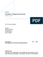 Requirement Documents