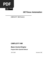 Gfk1305B - CIMPLICITY HMI Basic Control Engine Program Editor Operation Manual