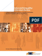 Cultural Value and Inequality. A Critical Literature Review