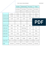 Amaro Teacher Schedule 2015-16