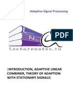 Introduction, Adaptive Linear Combiner, Theory Of Adaption With Stationary Signals.pdf