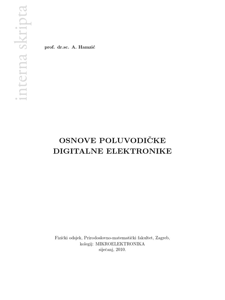 Digitalna Elektronika | PDF