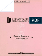 Función Cultural de Los Archivos