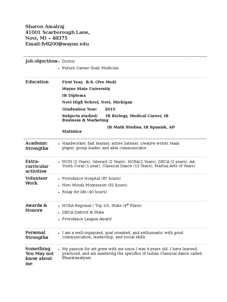 Final Resume 1 | PDF | Self-Improvement