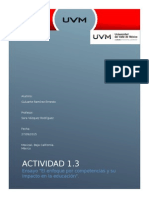 Ensayo "El enfoque por competencias y su impacto en la educación".