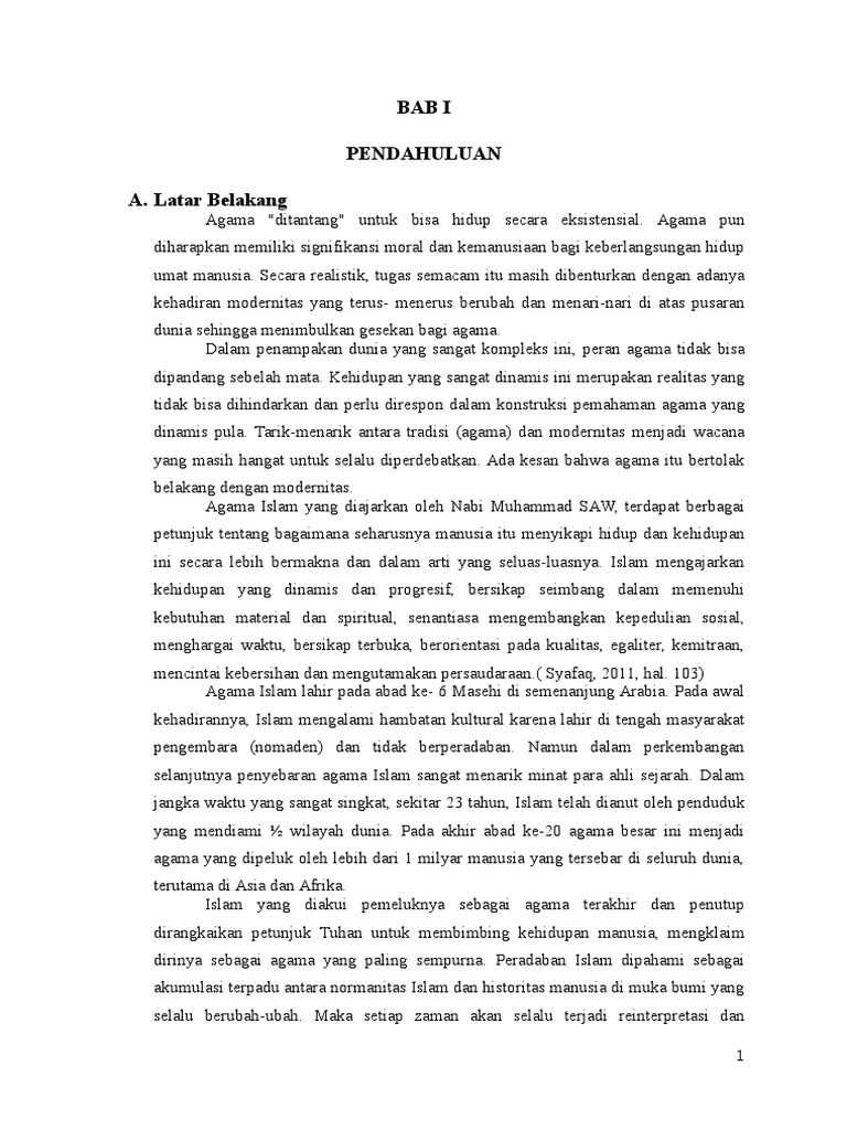 Bagaimana Islam Menghadapi Tantangan Modernisasi