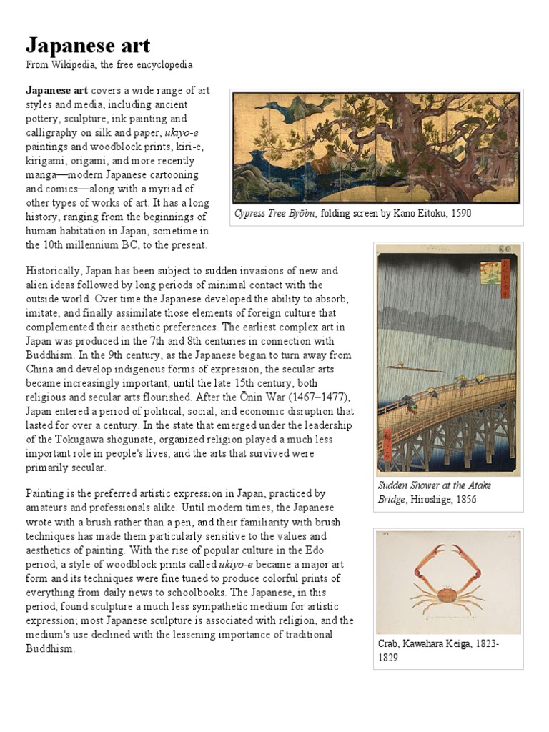 Japanese Art Wikipedia, The Free Encyclopedia PDF Japanese Art