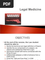 Legal Medicine - Gunshot Wound