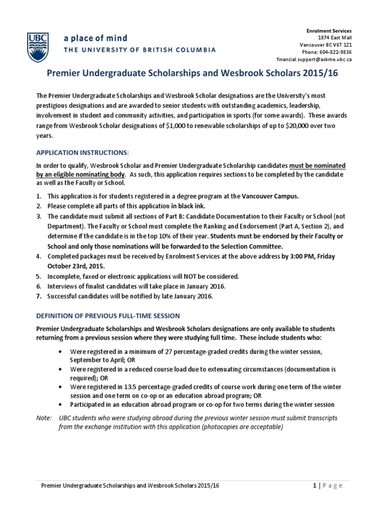 Undergraduate researchers and advocates recognized as Wesbrook ...