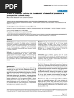 Effect of Bladder Volume On Measured Intravesical Pressure: A Prospective Cohort Study