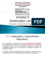 Análisis léxico con expresiones regulares