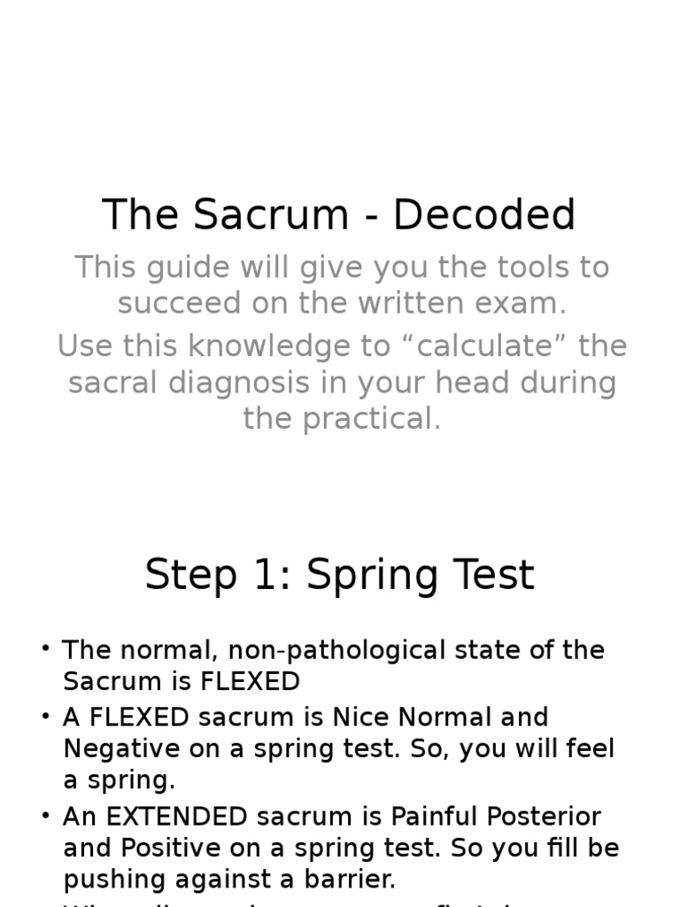 The Sacrum - Decoded | Anatomical Terms Of Motion | Medical Diagnosis