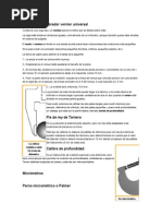 Pie de Rey o Calibrador Vernier Universal