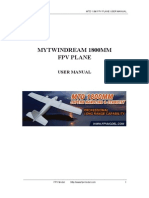 Mytwindream 1800Mm FPV Plane: User Manual