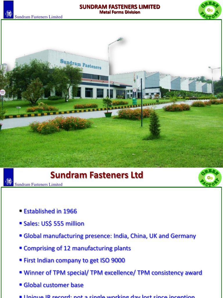 12. Sundram Fasteners Limited, Hosur Extrusion Recycling