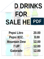 Cold Drinks: FOR Sale Here