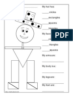 Finding Shapes in A Picture - Math Worksheet